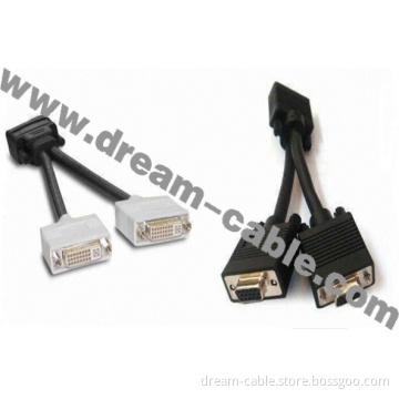 DMS-59 to Dual VGA Video Splitter Cable